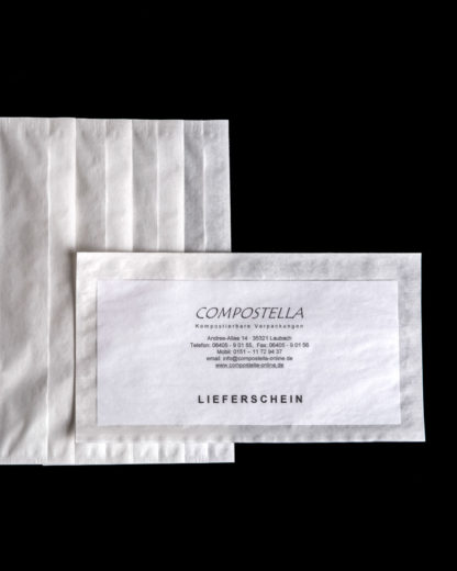 compostable delivery note envelopes from Compostella