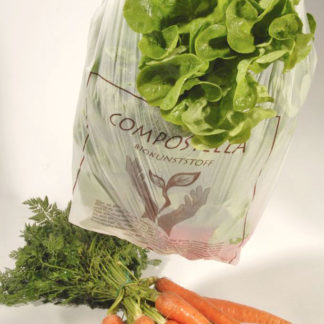Compostella fruit and vegetable bags made of bioplastics