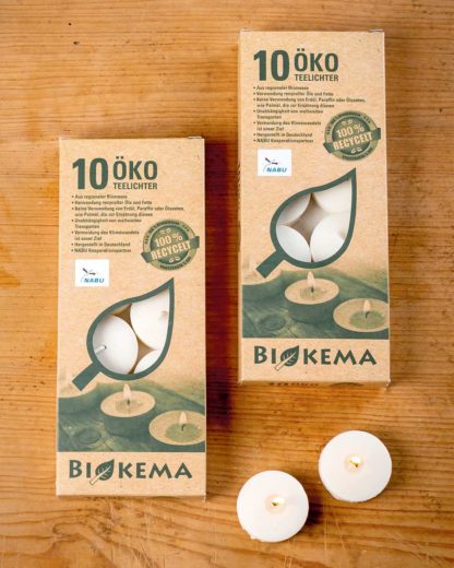 Biokema tea lights without cover